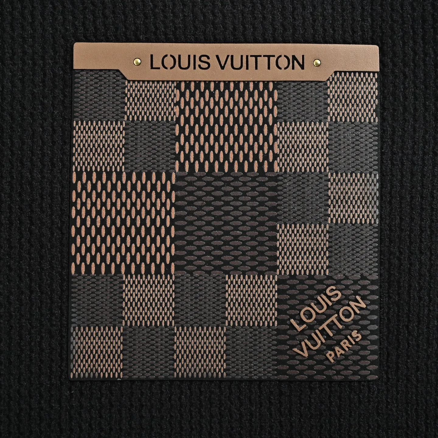 Louis Vuitton/Louis Vuitton checkered fake pocket crewneck sweater